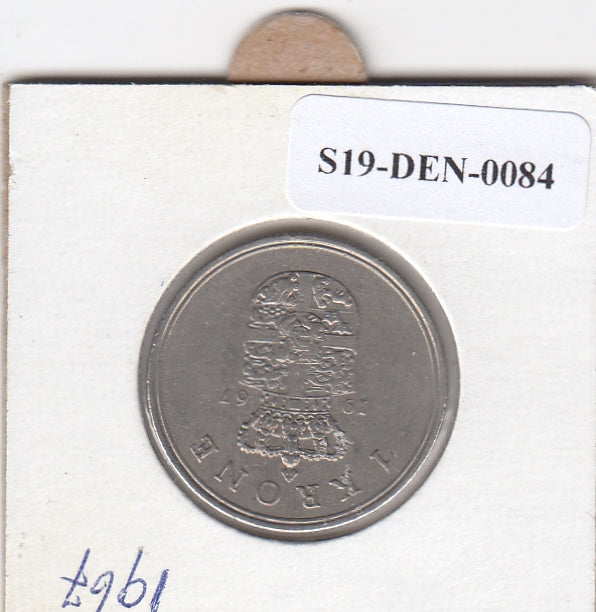 S19-DEN-0084 Denemarken 1 krone 1967  KM# 851 VF