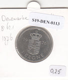 S19-DEN-0113 Denemarken 1 krone 1976  KM# 862 UNC