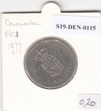 S19-DEN-0115 Denemarken 1 krone 1977  KM# 862 VF