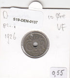 S19-DEN-0137 Denemarken 10 øre 1926 KM# 822 ZFR