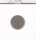 S19-DEN-0143 Denmark 10 ore 1950  KM# 841 VF