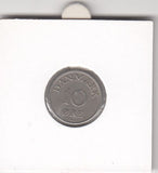 S19-DEN-0147 Denemarken 10 øre 1954 KM# 841 ZFr