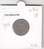 S19-DEN-0150 Denmark 10 ore 1956  KM# 841 VF