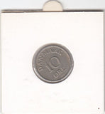 S19-DEN-0152 Denmark 10 ore 1957  KM# 841 VF