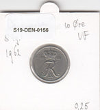 S19-DEN-0156 Denemarken 10 øre 1962 KM# 849 Zeer Fraai