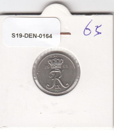 S19-DEN-0164 Denmark 10 ore 1965  KM# 849 VF