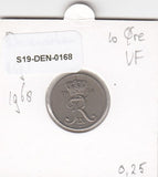 S19-DEN-0168 Denemarken 10 øre 1968 KM# 849 ZG