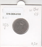 S19-DEN-0183 Denemarken 10 øre 1973 KM# 860 ZFR/PR
