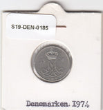 S19-DEN-0185 Denemarken 10 ore 1974 KM# 860 Z.F.