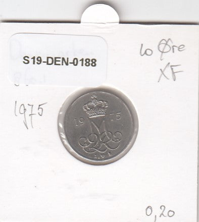 S19-DEN-0188 Denmark 10 ore 1975  KM# 860 VF/XF