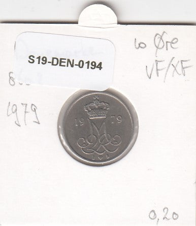 S19-DEN-0194 Denemarken 10 øre 1979 KM# 860 ZFR