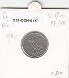 S19-DEN-0197 Denemarken 10 ore 1980 KM# 860 ZFR