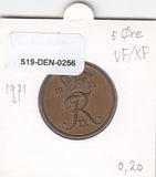 S19-DEN-0256 Denemarken 5 ore 1971  KM# 848 VF/XF