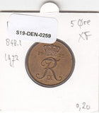 S19-DEN-0259 Denemarken 5 ore 1972  KM# 848 VF/XF