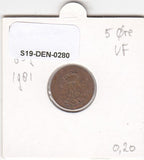 S19-DEN-0280 Denemarken 5 ore 1981  KM# 859 VF