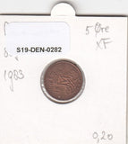 S19-DEN-0282 Denemarken 5 ore 1983  KM# 859 XF