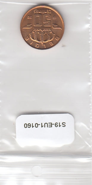 S19-EU1-0160 Belgium 50 Centimes 1998  KM145 UNC Vlaams