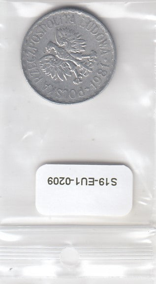 S19-EU1-0209 Poland 1 Zloty 1981   Y49.1 VF