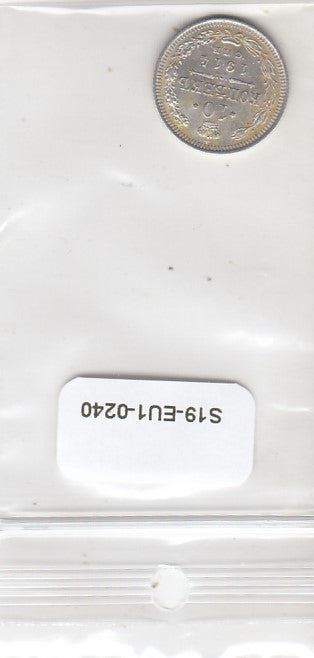 S19-EU1-0240 Russia 10 Kopecks 1914   Y20.a2 XF+ Zilver