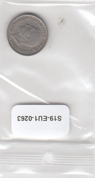 S19-EU1-0263 Yugoslavia 50 Para 1925 Posiy KM4 VF