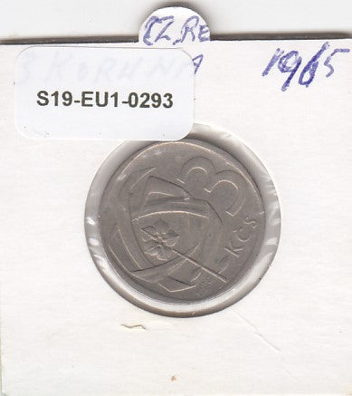S19-EU1-0293 CZechoslovakia 3 Korun 1965   KM57 VF
