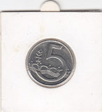 S19-EU1-0296 Tsjechië 5 Koruna 1995 KM8 Z/P
