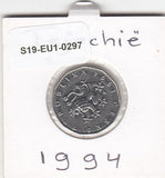 S19-EU1-0297 Czech Republic 2 Koruna 1994   KM9 VF/XF
