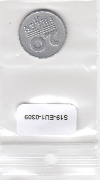 S19-EU1-0309 Hungary 20 Filler 1981   KM573 VF