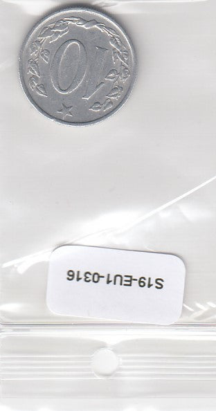 S19-EU1-0316 Czech Republic 10 Haleru 1962   KM49 VF
