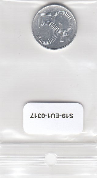 S19-EU1-0317 Czech Republic 50 haleru 2002 B KM3.2 AU