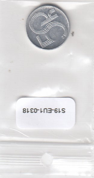 S19-EU1-0318 Czech Republic 50 haleru 1993 HM KM3.1 AU