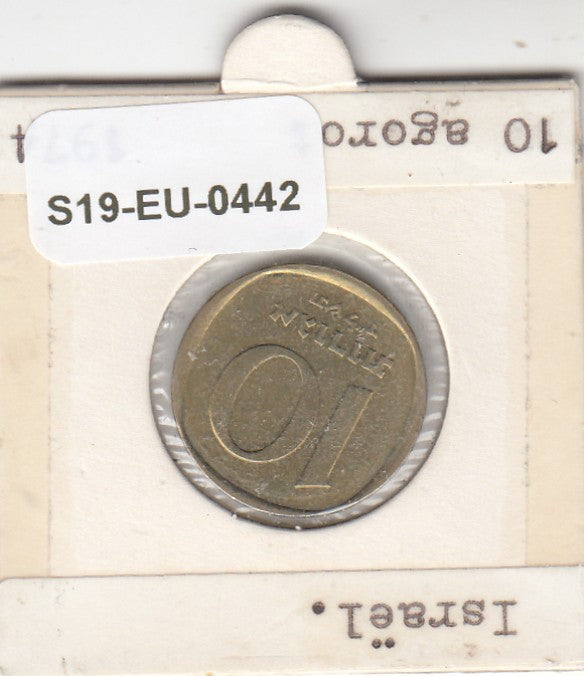S19-EU1-0442 Israel 10 Agorot 1974     VF
