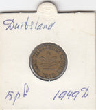 S19-EU1-0446 Germany 5 Pfennig 1949 D KM102 VF