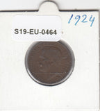 S19-EU1-0464 Italië 10 Centesimi 1924 KM60 VF