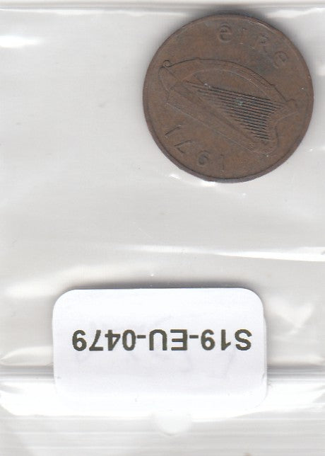 S19-EU1-0479 Ireland 1 penny 1971   KM20 VF
