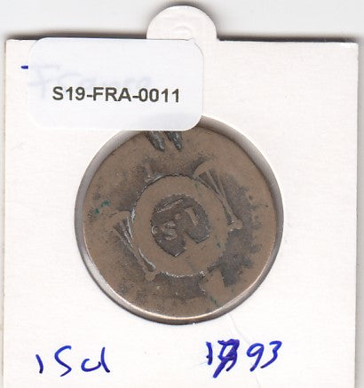 S19-FRA-0011 France 1 Sol 1793 T KM619 FI