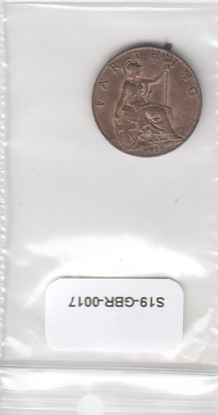 S19-GBR-0017 United Kingdom Farthing VF/XF 1918 KM808