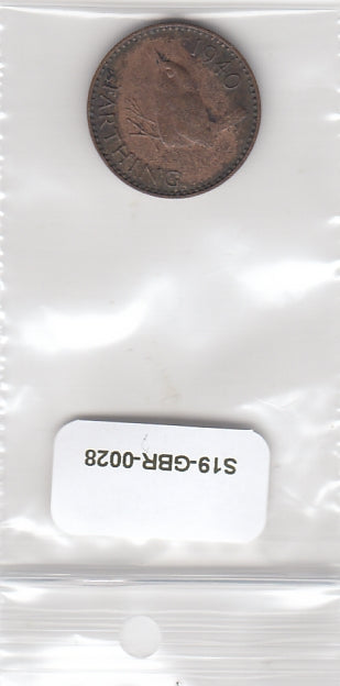 S19-GBR-0028 United Kingdom Farthing VF 1940 KM843