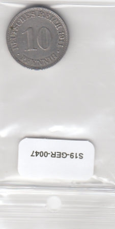 S19-GER-0047 Duitsland 10 Pfennig 1911 A KM12 ZFR