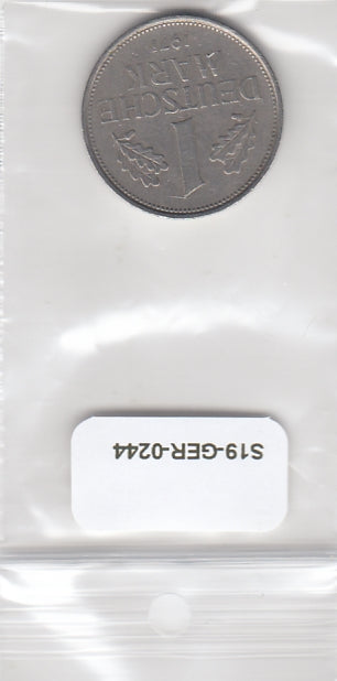 S19-GER-0244 Germany 1Mark 1971 J KM110 FI/VF