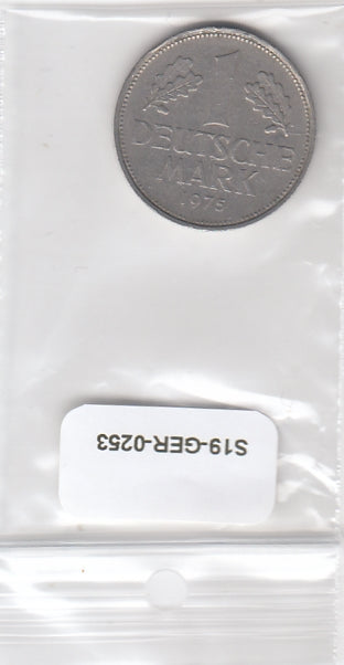 S19-GER-0253 Germany 1Mark 1975 F KM110 FI/VF