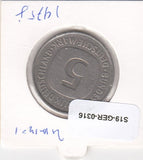 S19-GER-0316 Duitsland 5 Mark 1975 J   ZF