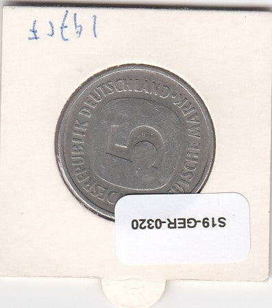 S19-GER-0320 Germany 5 Mark 1975 F   VF