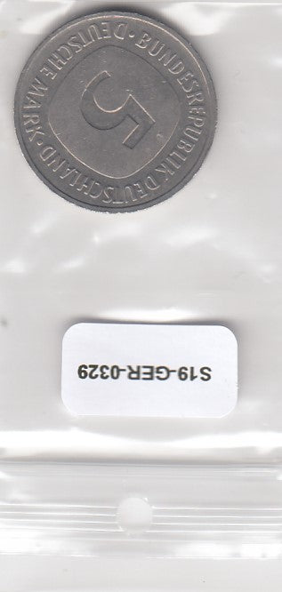 S19-GER-0329 Germany 5 Mark 1989 F   VF