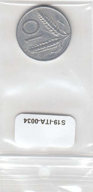 S19-ITA-0034-M05 Italy 10 Lire 1953  KM93 CQ