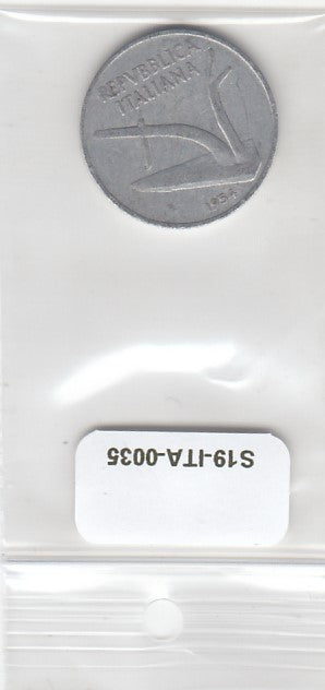 S19-ITA-0035-M05 Italië 10 Lire 1954 KM93 CQ