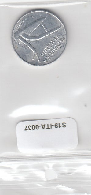 S19-ITA-0037-M04 Italy 10 Lire 1956  KM93 CQ