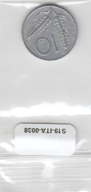 S19-ITA-0038-M04 Italy 10 Lire 1966  KM93 CQ