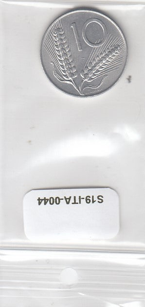 S19-ITA-0044-M04 Italy 10 Lire 1977  KM93 CQ