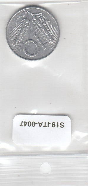 S19-ITA-0047-M04 Italy 10 Lire 1974  KM93 CQ